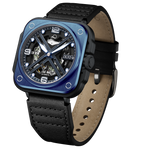 OLTO-8 IRON-X Square Skeleton Automatic Watch Blue