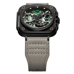 OLTO-8 IRON-EX Square Skeleton Automatic Watch Green