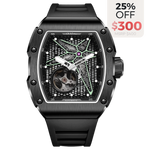 OLTO-8 REEF Skeleton Automatic Watch Black