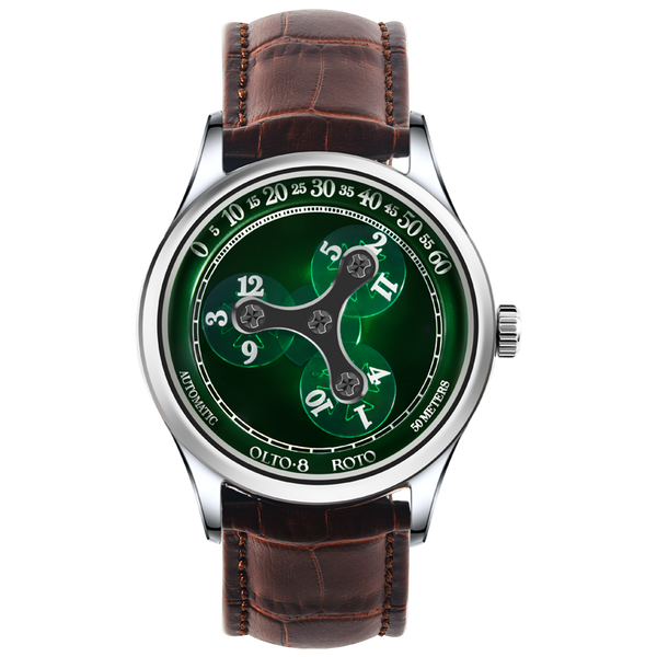 OLTO-8 ROTO Jade Green | Concept Mechanical Watch – OLTO-8 WATCHES