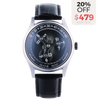 OLTO-8 ROTO Wandering Hour Automatic Watch Midnight Black