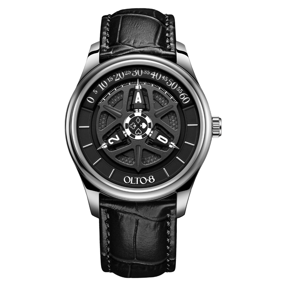 OLTO-8 KING 3D ساعة فضائية بعقارب أوتوماتيكية