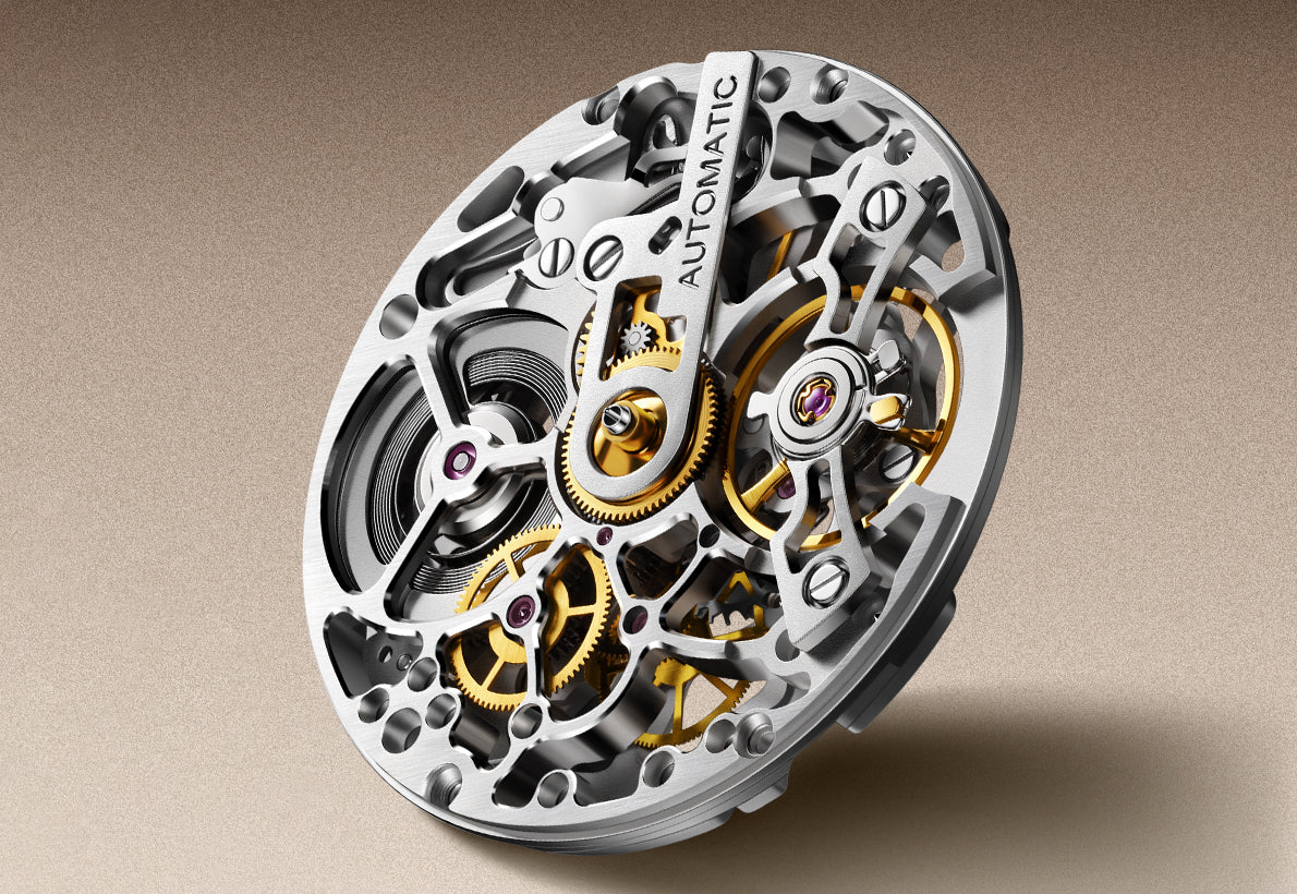 Chrono Gate Jewel Edition exhibition caseback movement