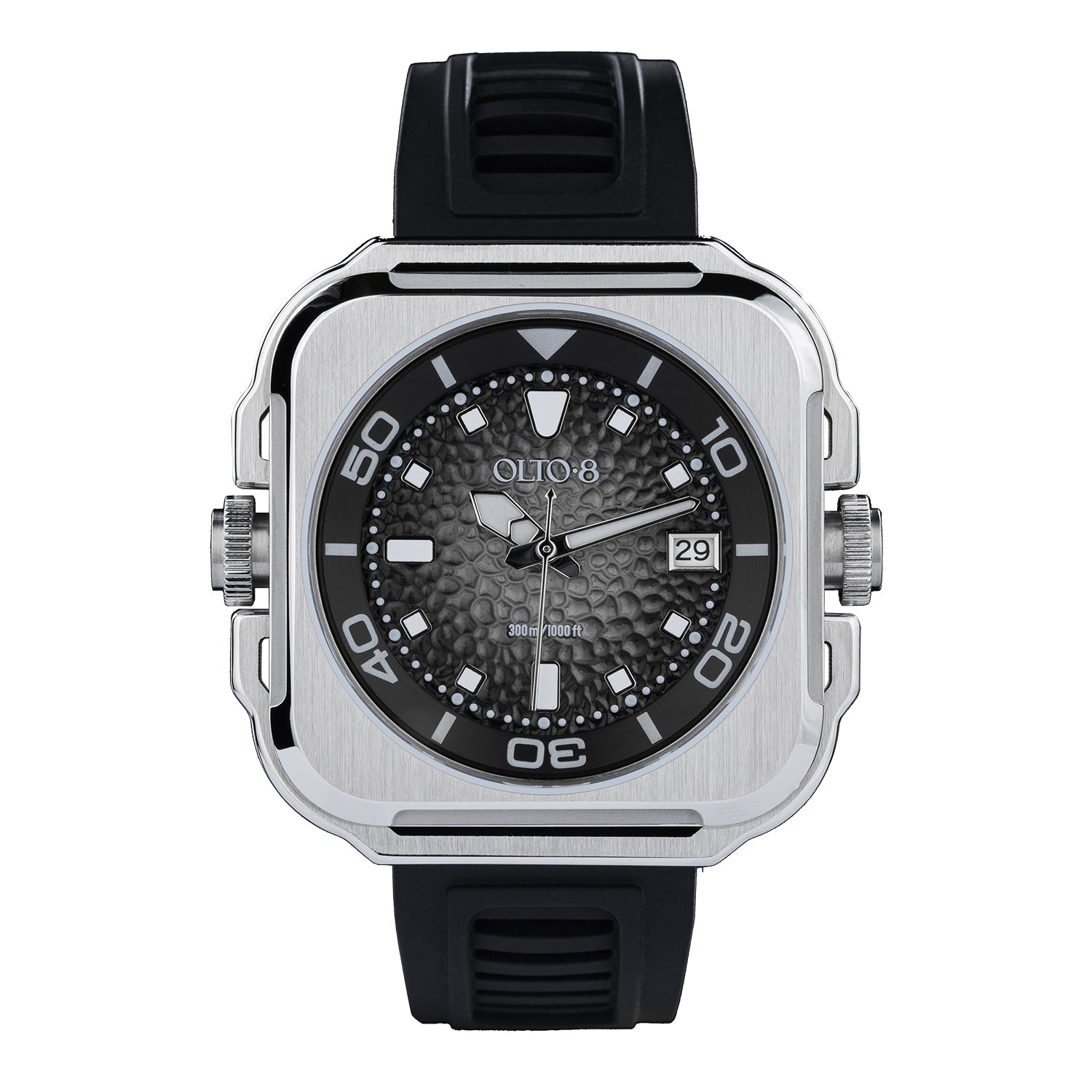 OLTO-8 Coral Steward Diving Automatic Watch Shadow Black – OLTO-8