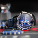 OLTO-8 ROTO Wandering Hour Atomatic Watches Ocean Blue