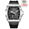 OLTO-8 REEF Skeleton Automatic Watch Silver