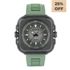 OLTO-8 Coral Steward Diving Automatic Watch Retro Green