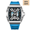 OLTO-8 EXPLORE-X Skeleton Automatic Watch Blue