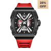 OLTO-8 EXPLORE-X Skeleton Automatic Watch Red
