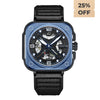 OLTO-8 IRON-X Square Skeleton Automatic Watch Blue