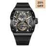 OLTO-8 SHOT Skeleton Automatic Watch Black