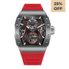 OLTO-8 SHOT Skeleton Automatic Watch Red