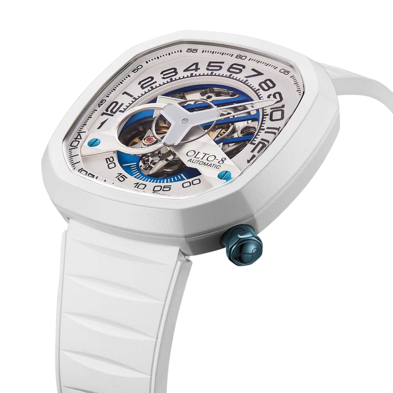 OLTO-8 INFINITY II Arabic Numerals Skeleton Case Mechanical Watch