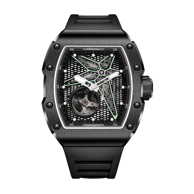 OLTO-8 REEF Skeleton Automatic Watch Black